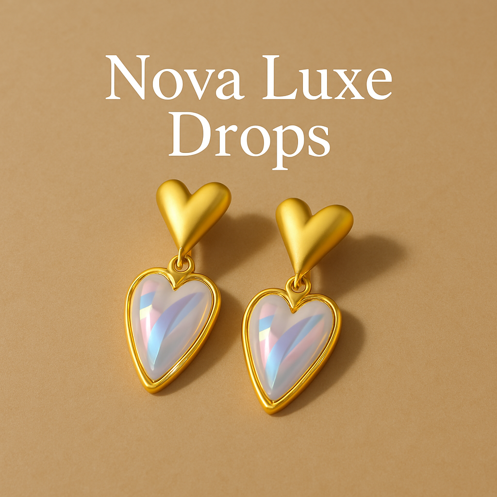 Golden Trinity Drops Earrings