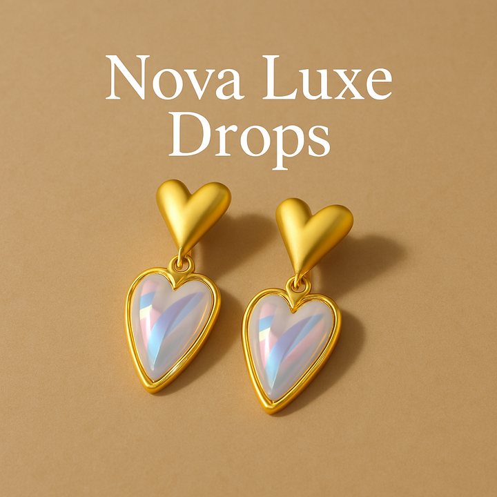 Golden Trinity Drops Earrings