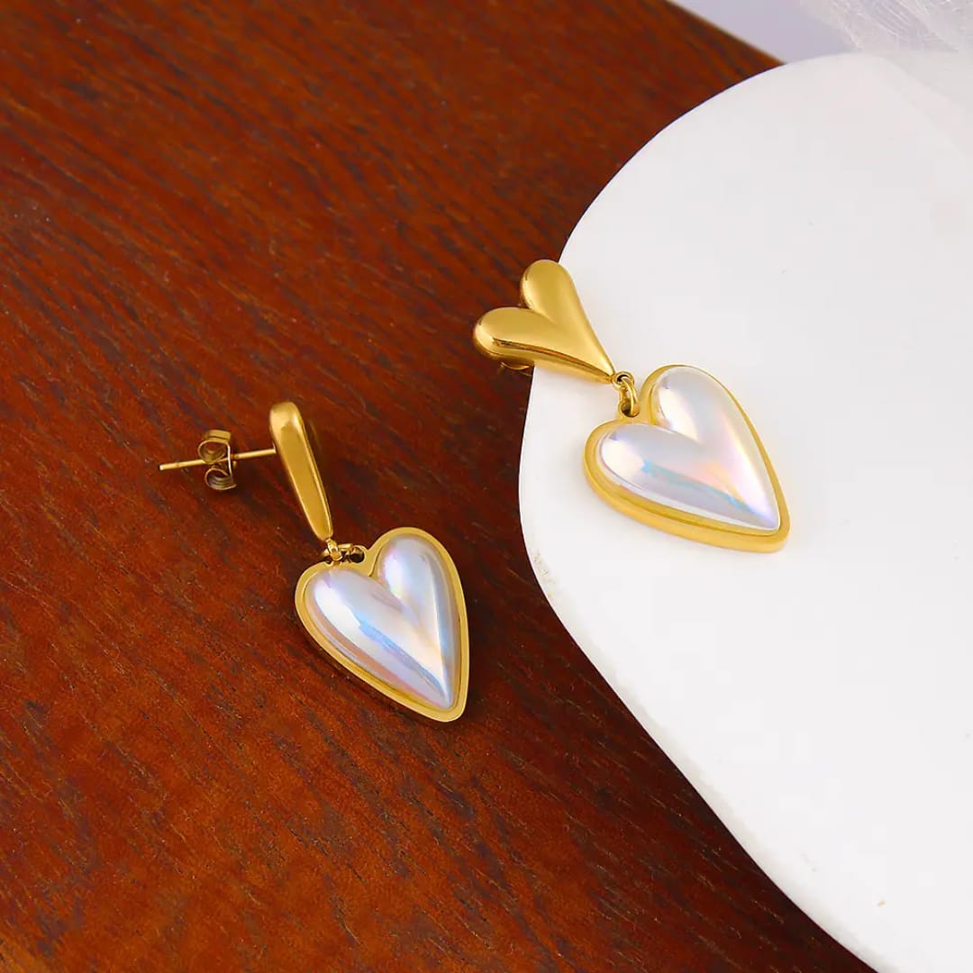 Golden Trinity Drops Earrings