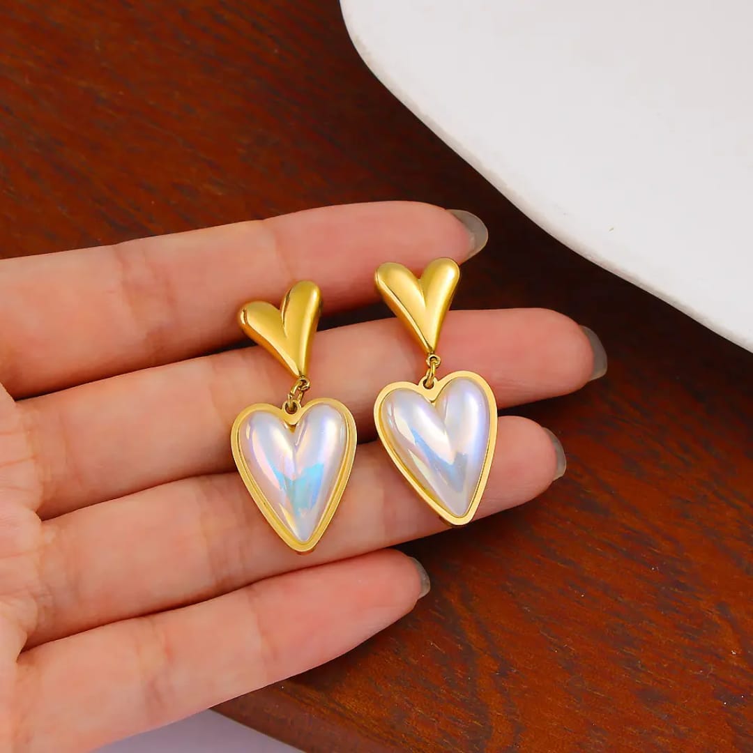 Golden Trinity Drops Earrings